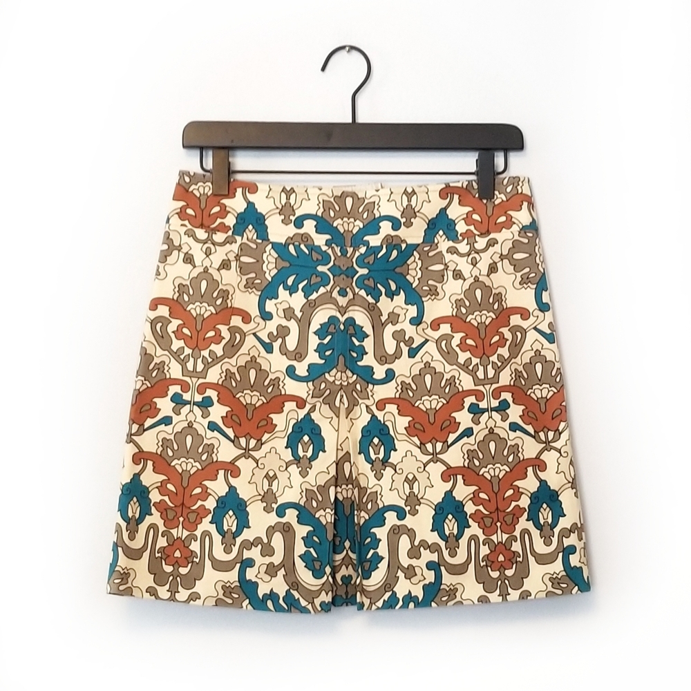 Nanette Lepore | Paisley Printed Canvas Skirt